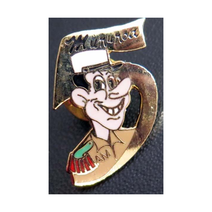 5° REI : Pin's du 5° régiment étranger d'infanterie à Mururoa