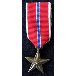 USA : Médaille miniature de la Bronze Star Medal (Médaille de l'étoile de bronze)