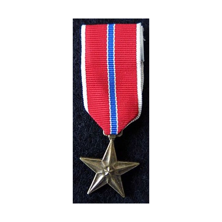 USA : Médaille miniature de la Bronze Star Medal (Médaille de l'étoile de bronze)