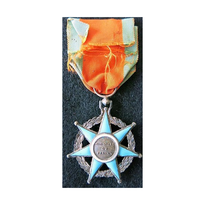 FRANCE : Médaille de chevalier de l'Ordre du Mérite Social en émail grand feu