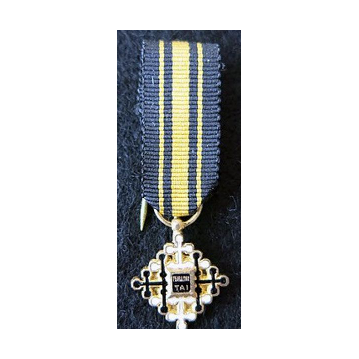 THAÏLANDE : Médaille miniature de chevalier de l'Ordre du Mérite Civil Taï en argent