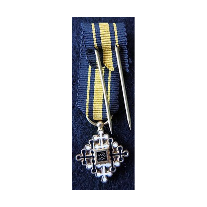 THAÏLANDE : Médaille miniature de chevalier de l'Ordre du Mérite Civil Taï en argent