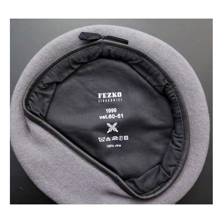 béret tchécoslovaque gris taille 60-61