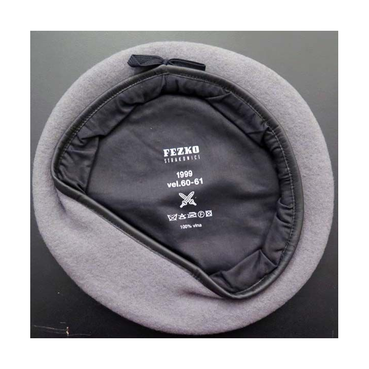 béret tchécoslovaque gris taille 60-61