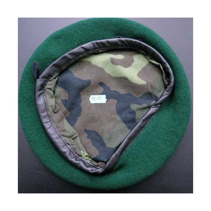 béret tchécoslovaque vert anglais taille 56-57