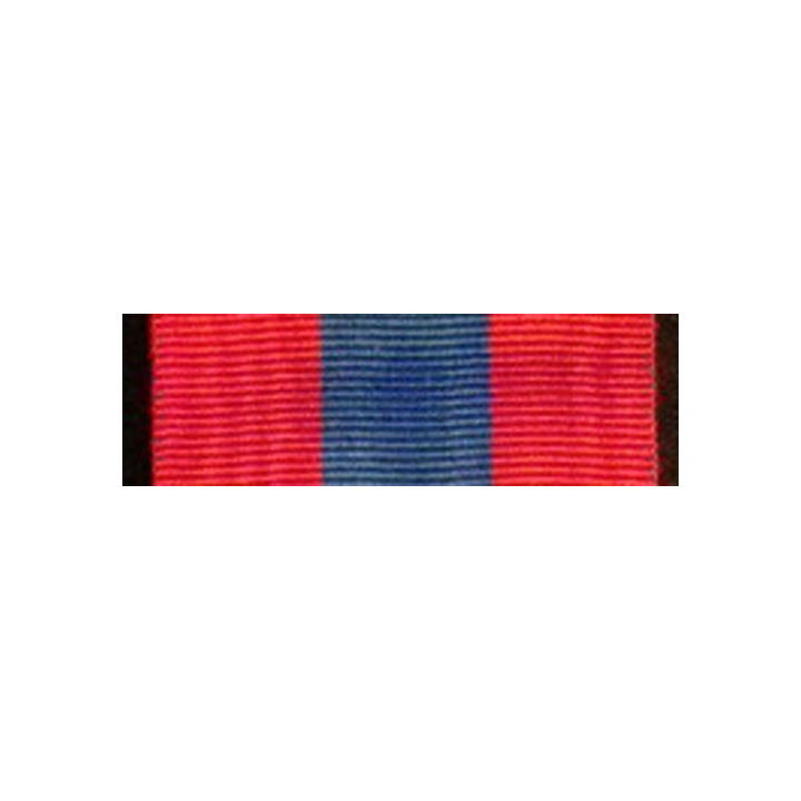 FRANCE : ruban de la médaille de la défense nationale échelon bronze de longueur 14 cm