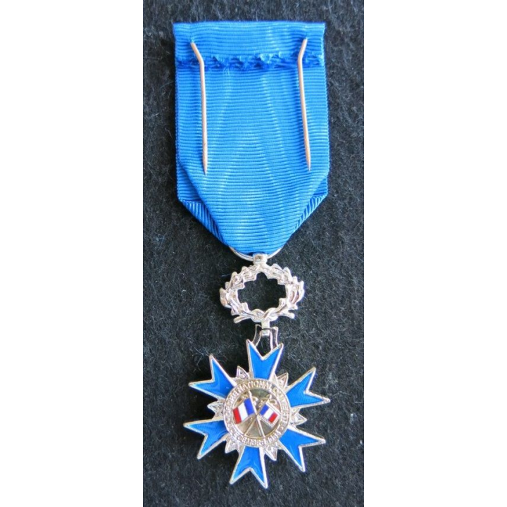FRANCE : médaille de chevalier de l'Ordre National du Mérite en bronze argenté