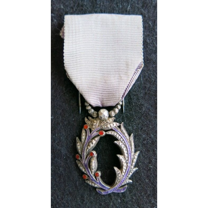 FRANCE : médaille de chevalier des palmes académiques argent et brillant