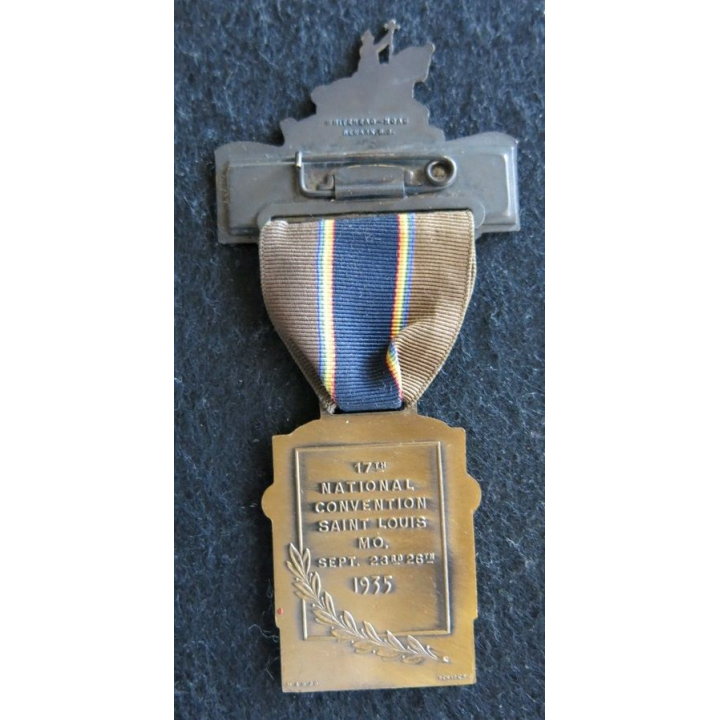 USA AMERICAN LEGION : médaille de l'American Legion 17° national convention en 1935 à Saint Louis