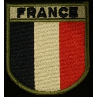 INSIGNE DE MANCHE "FRANCE" BLEU NOIR