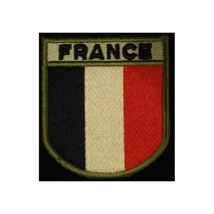 INSIGNE DE MANCHE "FRANCE" BLEU NOIR