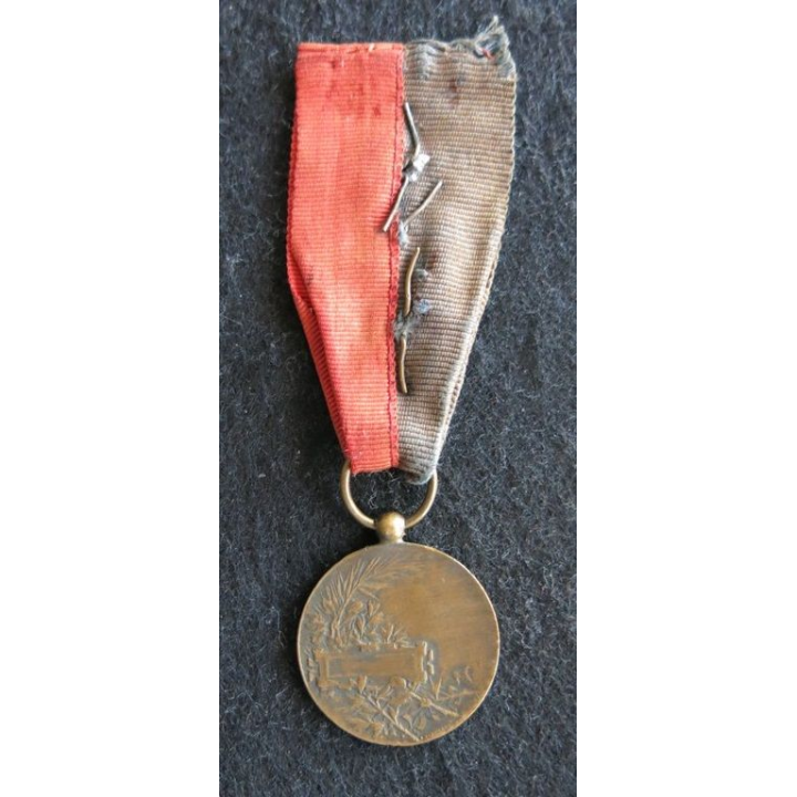 FRANCE : médaille d'honneur de société de pêche poinçon bronze avec étoile