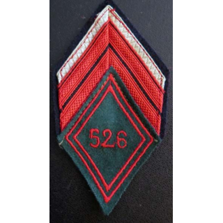 526° RT : Galon de caporal du 526° régiment du train avec liseret argent 