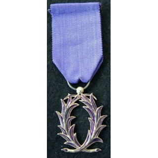 FRANCE : médaille de chevalier de l'Ordre des Palmes Académiques modèle en émail