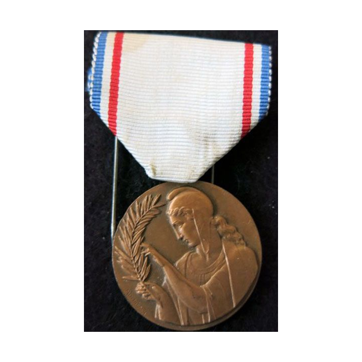 FRANCE : médaille de la reconnaissance française signée M. Delannoy en bronze