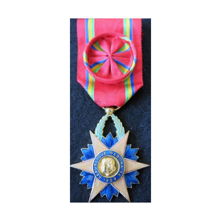 CAMEROUN : médaille de l’ordre national de la valeur grade officier en émail
