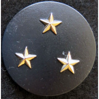 INSIGNE DE BÉRET : Insigne de béret Général de division 3 étoiles dorées