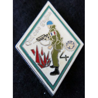 1° RD : insigne métallique du 1° escadron du 1° régiment de dragons 4° section FORPRONU Ballard