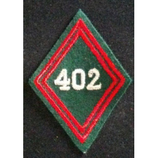 LOSANGE DE BRAS MODÈLE 45 : 402°BCS TRAIN CADRE