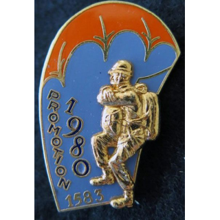 PROMO ETAP 1980 1583 : insigne métallique de la promotion de l'école des troupes aéroportées 1980 1583 Delsart n° 212