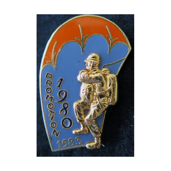 PROMO ETAP 1980 1583 : insigne métallique de la promotion de l'école des troupes aéroportées 1980 1583 Delsart n° 212