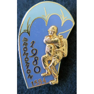 PROMO ETAP 1980 1584 : insigne métallique de la promotion de l'école des troupes aéroportées 1980 1584 Delsart n° 249