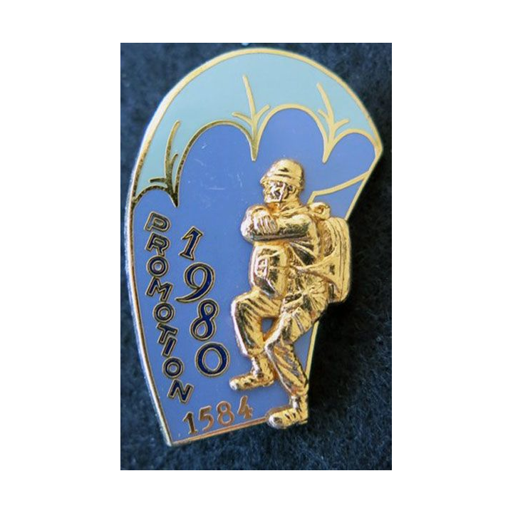 PROMO ETAP 1980 1584 : insigne métallique de la promotion de l'école des troupes aéroportées 1980 1584 Delsart n° 249