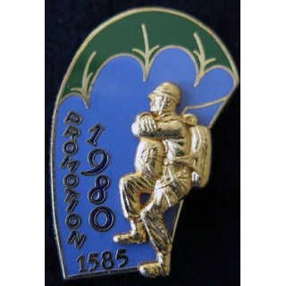 PROMO ETAP 1980 1585 : insigne métallique de la promotion de l'école des troupes aéroportées 1980 1585 Delsart n° 300