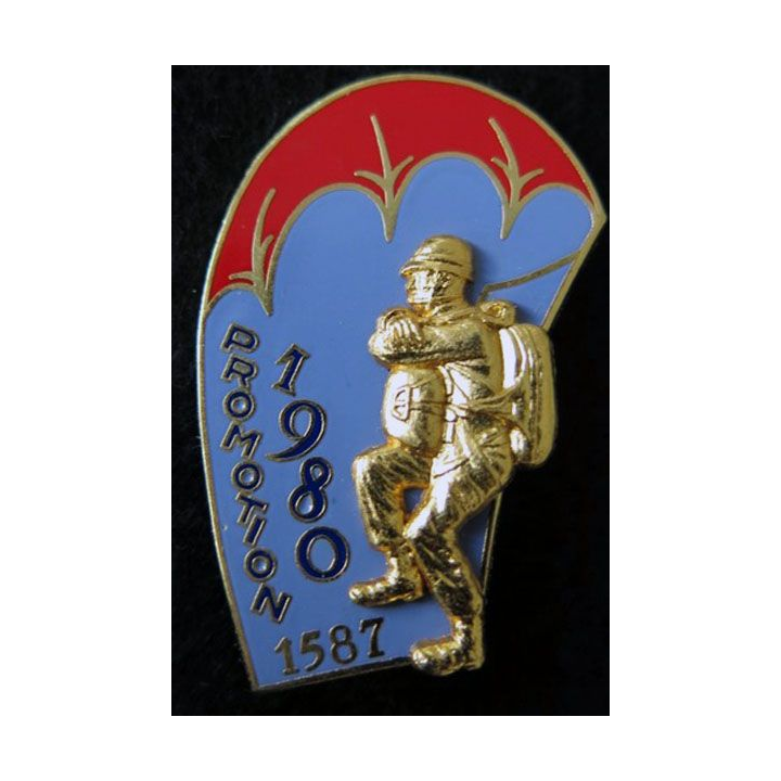 PROMO ETAP 1980 1587 : insigne métallique de la promotion de l'école des troupes aéroportées 1980 1587 Delsart n° 189