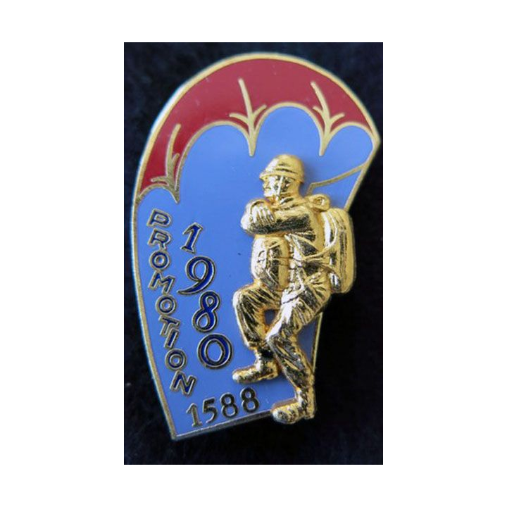 PROMO ETAP 1980 1588 : insigne métallique de la promotion de l'école des troupes aéroportées 1980 1588 Delsart n° 187