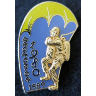 PROMO ETAP 1980 1589 : insigne métallique de la promotion de l'école des troupes aéroportées 1980 1589 Delsart n° 126