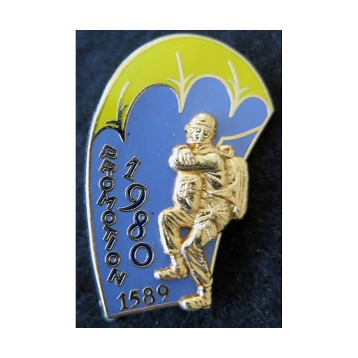 PROMO ETAP 1980 1589 : insigne métallique de la promotion de l'école des troupes aéroportées 1980 1589 Delsart n° 126