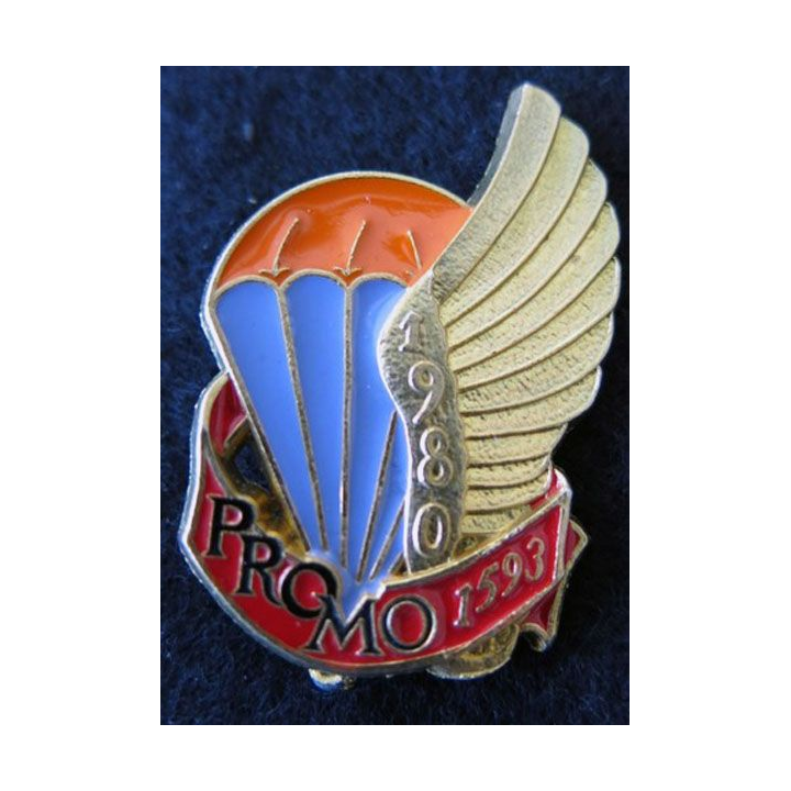 PROMO ETAP 1980 1593 : insigne métallique de la promotion de l'école des troupes aéroportées 1980 1593 Delsart n° 233