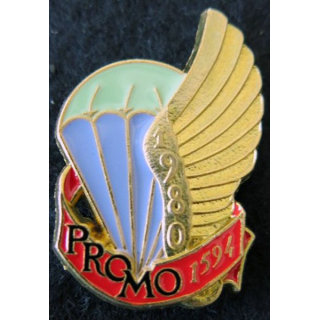 PROMO ETAP 1980 1594 : insigne métallique de la promotion de l'école des troupes aéroportées 1980 1594 Delsart n° 267