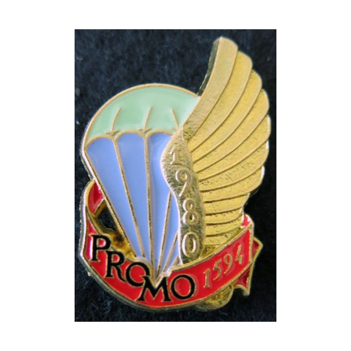 PROMO ETAP 1980 1594 : insigne métallique de la promotion de l'école des troupes aéroportées 1980 1594 Delsart n° 267