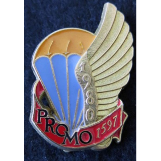 PROMO ETAP 1980 1597 : insigne métallique de la promotion de l'école des troupes aéroportées 1980 1597 Delsart n° 143