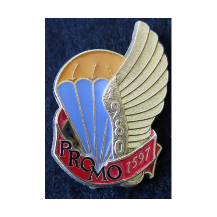 PROMO ETAP 1980 1597 : insigne métallique de la promotion de l'école des troupes aéroportées 1980 1597 Delsart n° 143