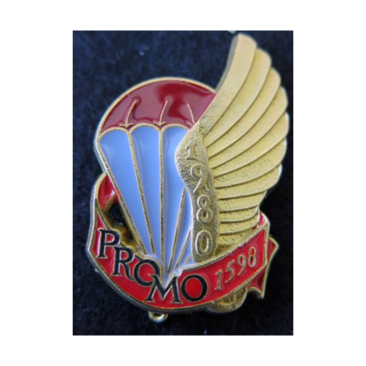 PROMO ETAP 1980 1598 : insigne métallique de la promotion de l'école des troupes aéroportées 1980 1598 Delsart n° 115