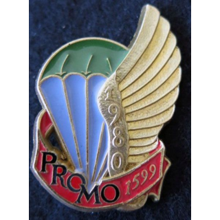 PROMO ETAP 1980 1599 : insigne métallique de la promotion de l'école des troupes aéroportées 1980 1599 Delsart n° 246