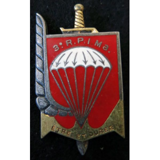 3° RPIMA : 3° régiment parachutiste d'infanterie de marine de fabrication Drago Paris G. 445 plat