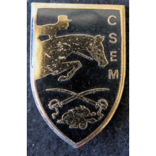 CSEM : insigne métallique du centre sportif d'équitation militaire de fabrication Drago G. 2422