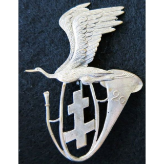 20° BCP : insigne métallique du 20° bataillon de chasseurs à pied