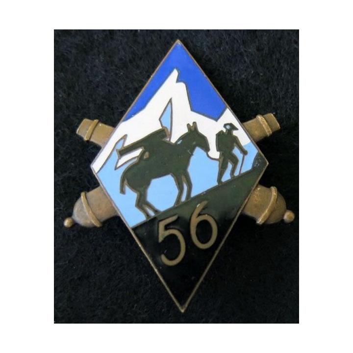 56° RAD 1° GM : insigne métallique du 1° groupe mulet du 56° régiment artillerie divisionnaire
