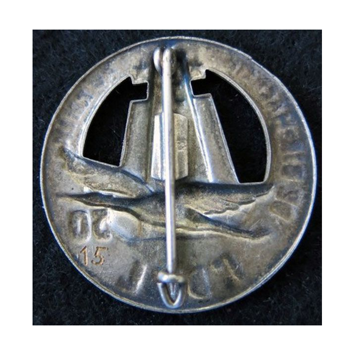 50°CQG 1°DFL : Insigne de la 50° compagnie de quartier général de la 1° division française libre A.B (poinçon)