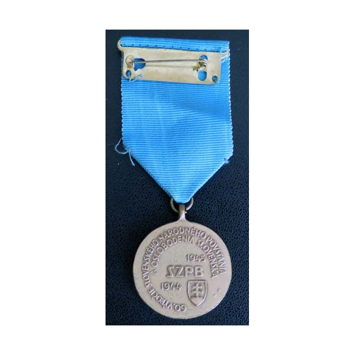 médaille du 60ème anniversaire du soulèvement national slovaque 1944