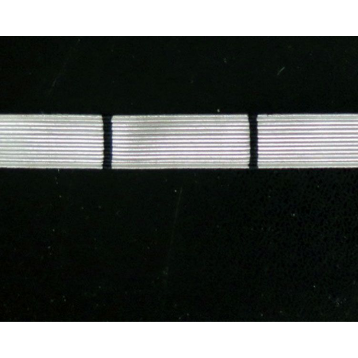 GALON CAPORAL ROUGE et liseret argent sans crochets de fixation