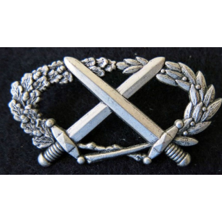 BMP1 : insigne du brevet militaire professionnel n°1 argenté Coinderoux attaches pin's