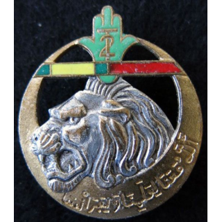 2° RTA : insigne métallique du 2° régiment de tirailleurs algériens RTA de fabrication OFSI