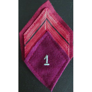 1° RMED : galon de caporal du 1° régiment médical avec crochets de fixation
