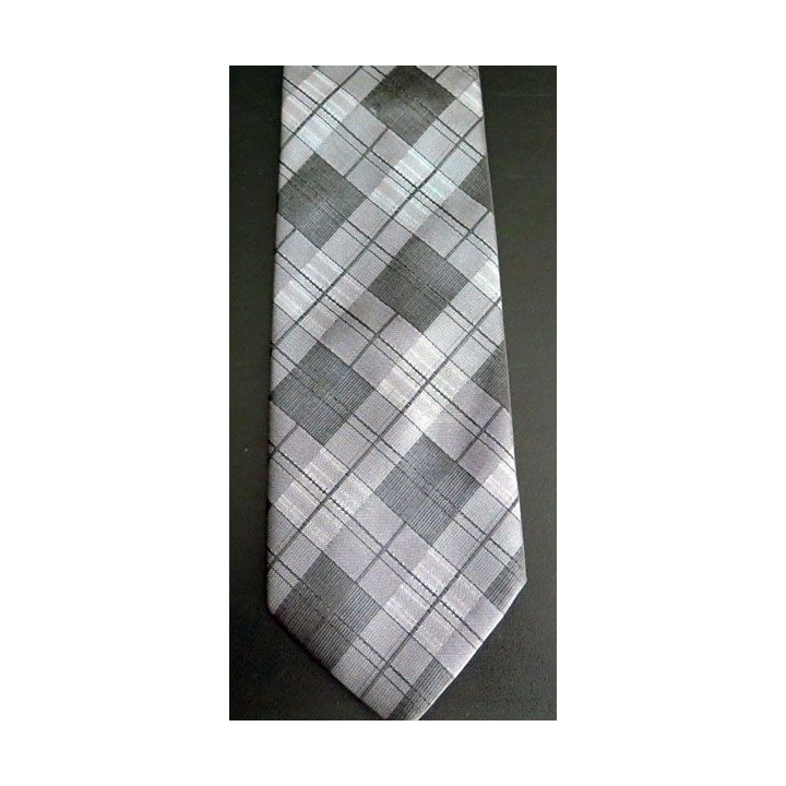Cravate retro CANDA 100 % polyester à dominante grise